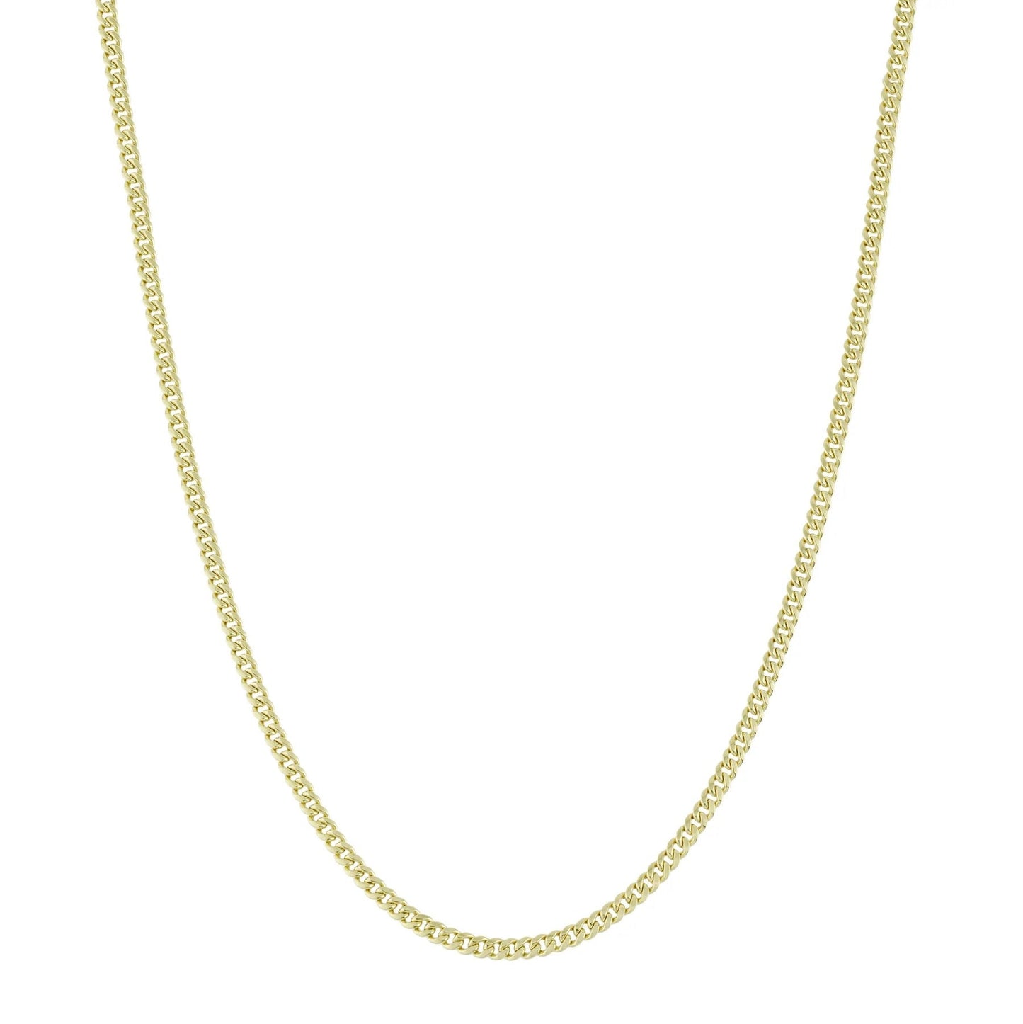 Dainty 10K Yellow Gold Italian Miami Cuban Link Chain Necklace 3MM Pure 10 Karat Gold Necklaces, 16''-24ā' Men Women Unisex 10k Miami Cuban Link Chain, Women Girls Men Boys Necklace 10K Gold 16" 18" 20" 22" 24"
