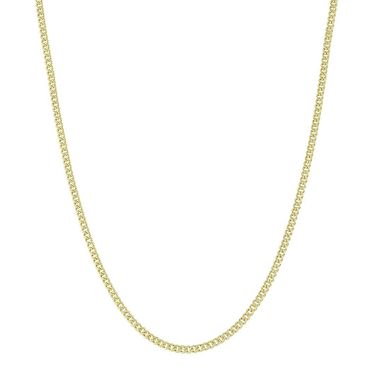 Dainty 10K Yellow Gold Italian Miami Cuban Link Chain Necklace 3MM Pure 10 Karat Gold Necklaces, 16''-24’' Men Women Unisex 10k Miami Cuban Link Chain, Women Girls Men Boys Necklace 10K Gold 16" 18" 20" 22" 24"