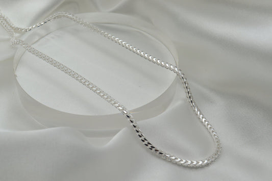 Pure .925 Sterling Silver Franco Chain 2MM Choker Stacking Necklace - 5 Lengths