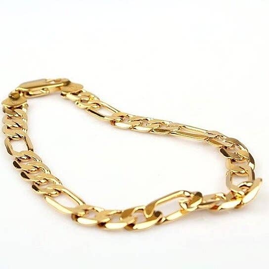 Men Women Children Stainless Steel Figaro Link Chain Bracelet