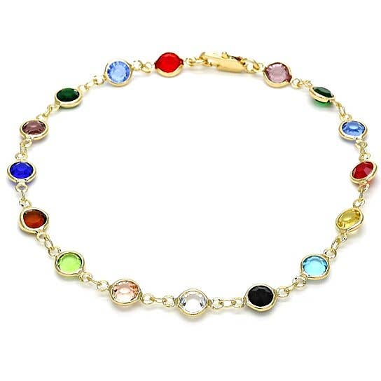 Rainbow Stone's Gold-Filled Anklet