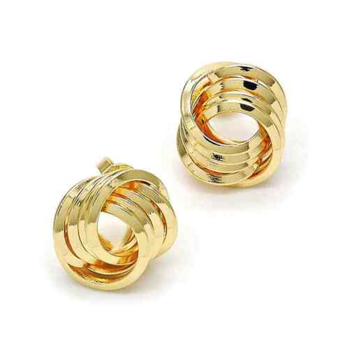 Love Knot 18K Gold Plated Stud Earrings